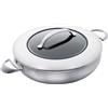 Scanpan - PADELLA ALTA CTX CON 2 MANICI E COPERCHIO IN VETRO CM Ø32X8/L 4,8