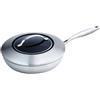 Scanpan - PADELLA ALTA CTX CON COPERCHIO IN VETRO CM Ø28X9,7/L 2,5