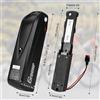 EIFDUHP Hailong 36V 48V 13Ah 15Ah 20Ah 750W-1500W Batteria EBike al Bicicletta Elettrica