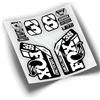 WP433 ADESIVI FORCELLA FOX 38 FACTORY 2021 - 2024 SET DECALS