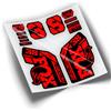 WP433 ADESIVI FORCELLA FOX 38 FACTORY 2021 - 2024 SET DECALS