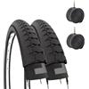 Deestone 2 COPERTONI NERI + 2 CAMERE CARRETTO FURGONCINO BICICLETTA 26 X 2 X 1 3/4 54-571