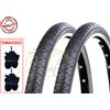 Deestone 2 COPERTONI SLICK +2 CAMERE D'ARIA PER BICICLETTA BICI CITY 26 X 1.40 (37-559)