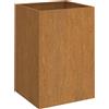 vidaXL Fioriera 52x48x75 cm Acciaio Corten