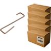 OFFICINE RASERA GANCI FERMACOPPO A "S" PIATTINA INOX 90X16 PER L'ANCORAGGIO DI COPPI 5 x 1000PZ
