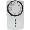 Timer Regolabile 24 H Con Presa Analogica Programmabile Spina Temporizzata