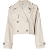 Only Giacca corta ONLY da donna, in ecopelle, colore beige, codice 15336471.