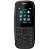 NOKIA 105 NERO BLACK EU TORCIA RADIO TELEFONO CELLULARE TASTI DUAL SIM GSM