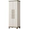 KETER ITALIA spa Mobile in Resina per Esterni Portascope Excellence Beige e Tortora 182 x 65 x...