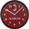 SEVEN Milan Orologio da parete prodotto ufficiale Milan Rosso Logo Nuovo 30 Cm