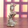Mini scultura in ottone a forma di sirena per scrivania fai da te, micro