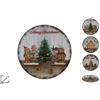 DUE ESSE CHRISTMAS srl 1 Pezzo Sottopiatto Natalizio Natale in Plastica Biscotto 33 cm Vari Decori
