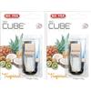 Ma-Fra MAFRA, Deo Cube Tropical, Profumatore per Auto e Piccoli Ambienti, Frangranza Tropicale (Confezione da 2)