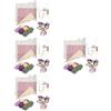 1 set di set di uncinetti a tulipano, bouquet di fiori all'uncinetto, kit di