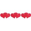 100 Pcs Cuori Rossi Legno Forma Di Cuore Arredamento San