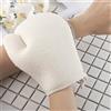 Guanti da doccia scrub 2 pezzi Guanti esfolianti per il corpo Scrub Lino nero
