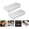 2PCS Outdoor BBQ Smoke Box Box Barbecue Tool Durevole BBQ Pellet Smoker