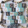 26pcs Personalizzato Blocchi di legno Alfabeto Letters Quadrato Cubi Photo