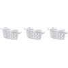 Cestello portaoggetti con ventosa da cucina Scolapiatti in plastica Organizer
