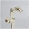 ORECCHINI ARGENTO 925 PERLE AKOYA 7 mm PERNO E FARFALLA AGHT 039