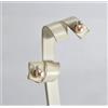 ORECCHINI ARGENTO 925 PERLE AKOYA 7 mm ZIRCONE PERNO E FARFALLA AGHT 020