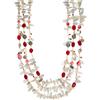 1928 Collana Nivy Luna tre Fili CARP1080#G Necklace Dorata Quarzo Labradorite Nuova