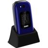 SAIET Telefono Cellulare SAIET PRIME 2,8" + 1,4" Flip Attivo SOS Tasti GRANDI Blu