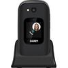SAIET Telefono Cellulare SAIET PRIME 2,8" + 1,4" Flip Attivo SOS Tasti GRANDI Nero