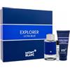 Montblanc Explorer Ultra Blue Coffret Edp 100Ml+Edp 7,5Ml+Shower Gel 100Ml