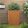 vidaXL Fioriera 42x38x75 cm Acciaio Corten
