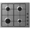 CANDY CHW6LBX PIANO COTTURA A GAS 4 FUOCHI ACCIAIO INOX