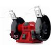 topolenashop SMERIGLIATRICE MOLA DA BANCO CON 2 DISCHI IN PIETRA DA 150MM PER OFFICINA