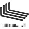 VEVOR Staffa per Mensola 410x155mm 4 Pezzi Sospesa Carichi Pesanti Mensola a L