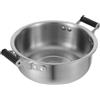 Pentola Pastaiola Inox Doppio Manico Stufato Acciaio Inossidabile