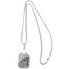 Mini Square Acrilico Music Box Collana Collana creativa regalo di compleanno
