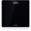 GRIFEMA GA2001-28 Bilancia Pesapersone Digitale 180 kg Nero | Precisione 50 g, Display LED Grande, Vetro Temperato 5 mm, Accensione/Spegnimento Automatico, Batterie Incluse, 28x28 cm