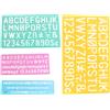 4 Pcs Stencil Di Numeri Stampini Lettere Per Verniciatura Spruzzo