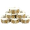Label Sticker for Gift Kraft Paper Stickers Adesivo Etichette Con Lettera