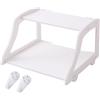 Porta router a parete da 1 pc a parete senza punzonatura rack rack (bianco)