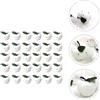 30pcs Christmas Eve Apple Cipant Christmas Tree Pendant Festival Props (White)