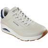 SKECHERS UNO SCARPE SNEAKERS UOMO LOS ANGELES 183007 BEIGE BLU DAL 40 AL 45