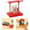 Treno di legno Piattaforma di Stazione Stazione di Gas Accessori Costruzione