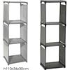 Maka scaffale componibile 3 6 scomparti cubi scarpe guardaroba salvaspazio modulare