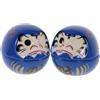 2 pezzi in ceramica bambola daruma fortune bambola daruma giapponese Luck
