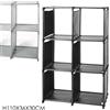 Maka scaffale componibile 3 6 scomparti cubi scarpe guardaroba salvaspazio modulare