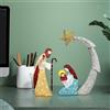Statua Sacra Famiglia Stakes Garden Decor Presepe Set di Statuette per