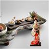 Bambole Kimono Bambole Geisha giapponesi etniche Deocration autoportante 9