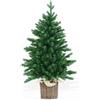 BOP Albero di Natale piccolo, già pronto, Real touch, con vaso in vimini Ulisse