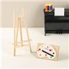 Mini cavalletto e tavolozza per pittura, set di pittura a olio in miniatura