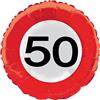Folat Palloncino di alluminio segnale stradale 50 anni - 46 cm